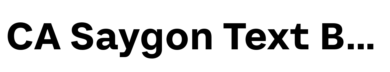 CA Saygon Text Bold